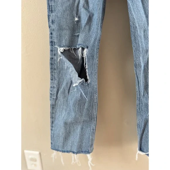 AGOLDE high-rise straight leg jeans - Picture 2 of 5